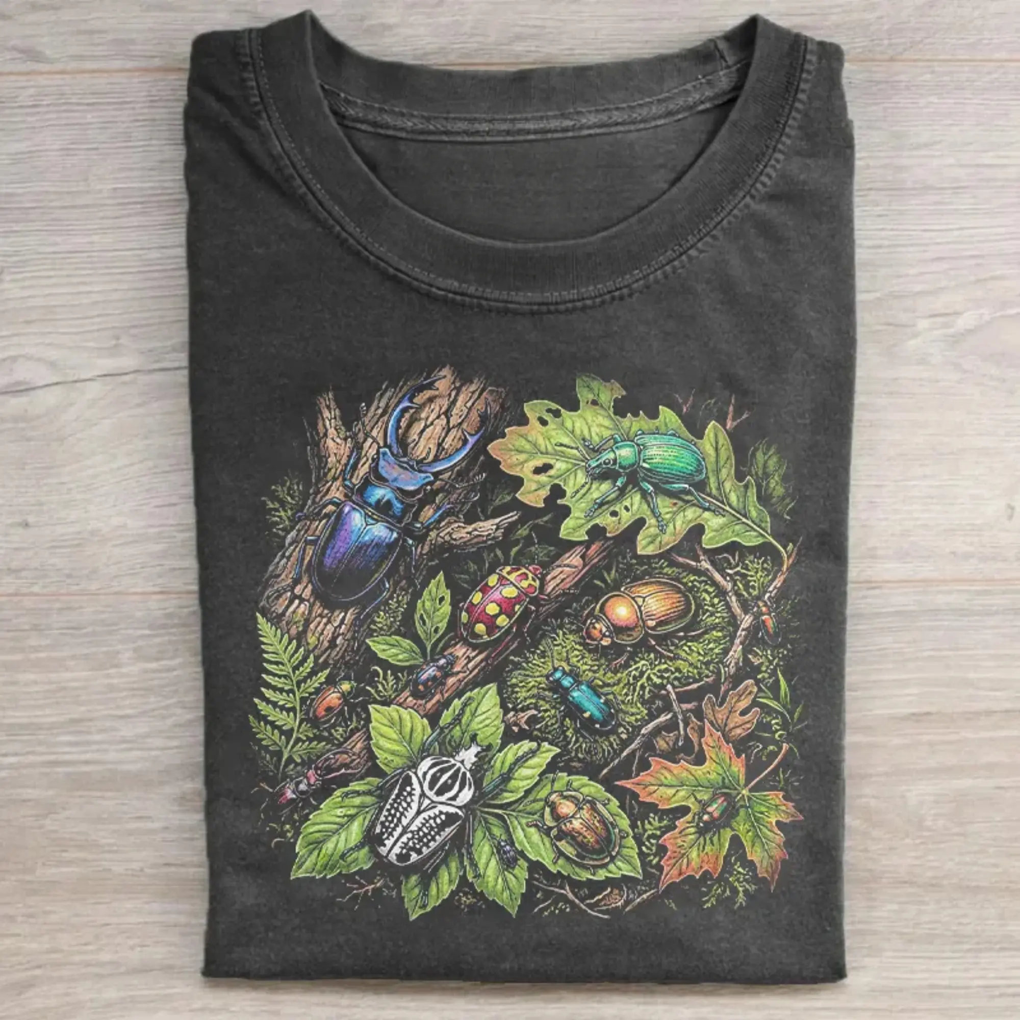 Vintage Beetles Natural Habitat T-shirt, Animal Tee, Funny Shirt, Meme Cringe Funny Dumb Shirts, Unisex Shirt Menswear Womenswear Streetwear Cotton Comfort