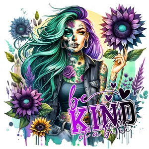 Be Kind Direct To Film Print DTF Print Ready To Press For T-Shirts DIY Material Kit Handcraft Versatile Design Express Your Style