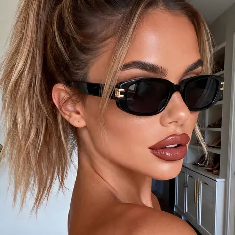 Elegant Classic Oval Sunglasses, Modern Design Eyewear, Trendy Beach Eyewear, Perfect for Outdoor Adventures & Beach Trips, Ideal Gift for Stylish Men & Women, Outdoor Fashion Sunglasses