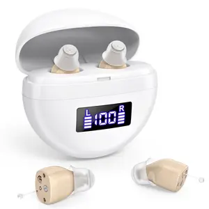 Foahinio Nearly Invisible OTC Rechargeable Hearing Aids - Noise Cancelling for Seniors Healthcare Kit