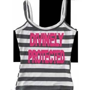European and American INS foreign trade dropshipping vintage women's Y2K millennium hot girl slim-fit striped letter print camisole