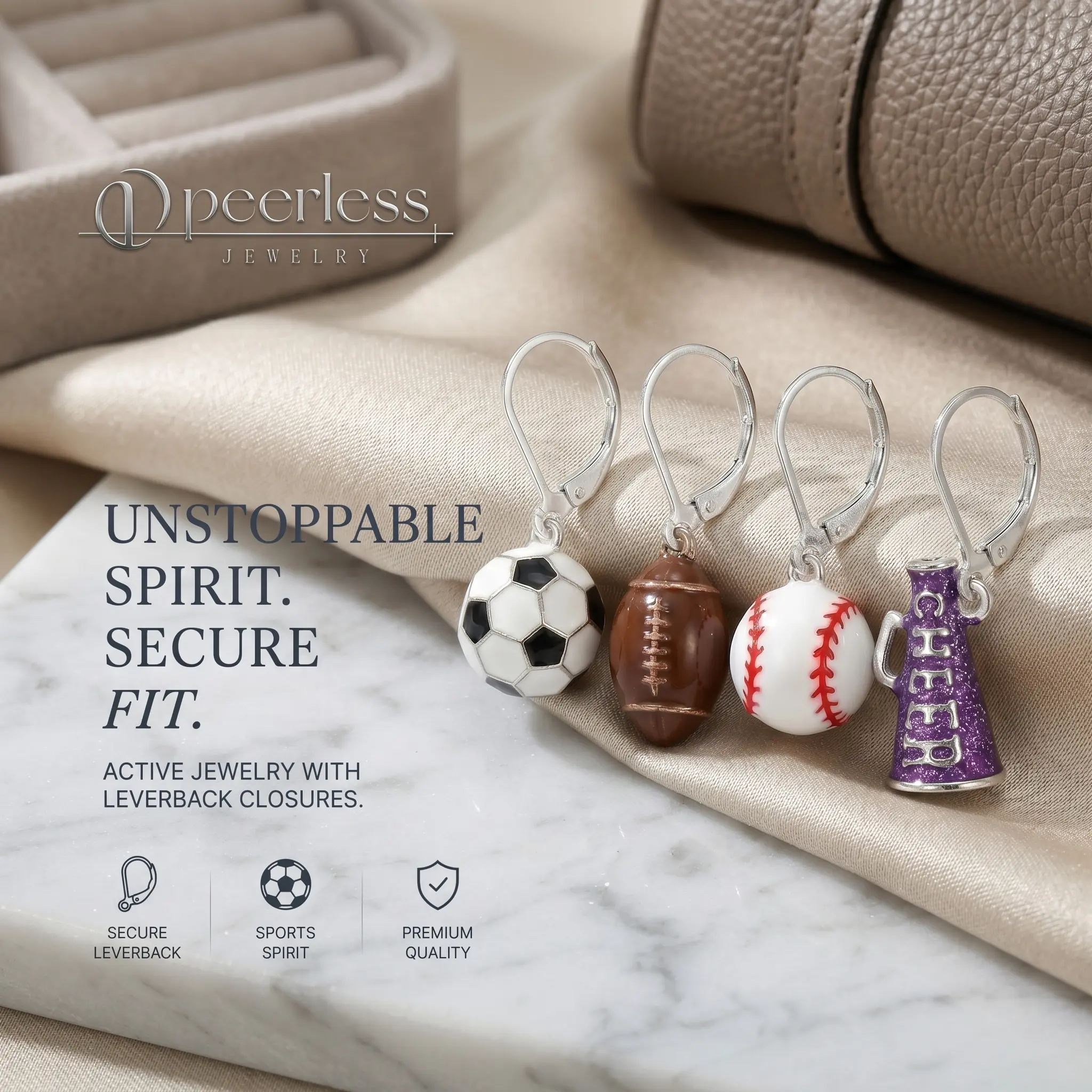 ️️ Calling all sports fans & game day girlies! These adorable sport earrings: soccer, football, baseball, or cheer cone? Which pair for the next game? Show your team spirit the cutest way!  #SportyEarrings #GameDayStyle