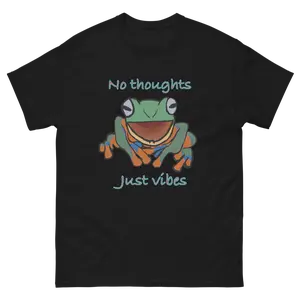 No thoughts, Just vibes Frog Unisex classic tee