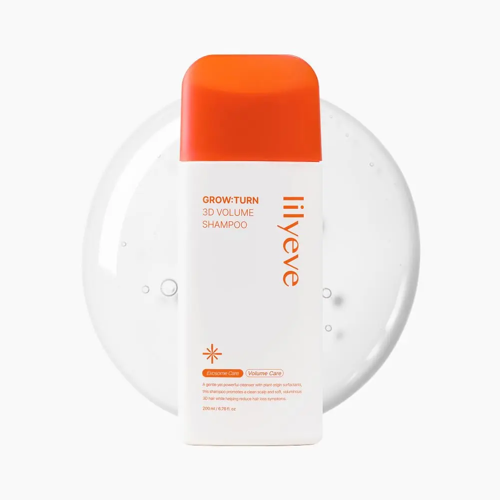 Lilyeve GrowTurn Brush Shampoo - 3D Volume, Exosome Moisture Nourishment, Sulfate-Free Haircare Shampoo for Anti-Hair Loss