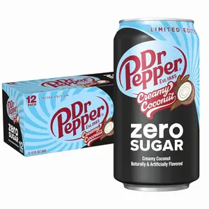 Dr. Pepper Zero Sugar Creamy Coconut 12oz Can - 12 Pack
