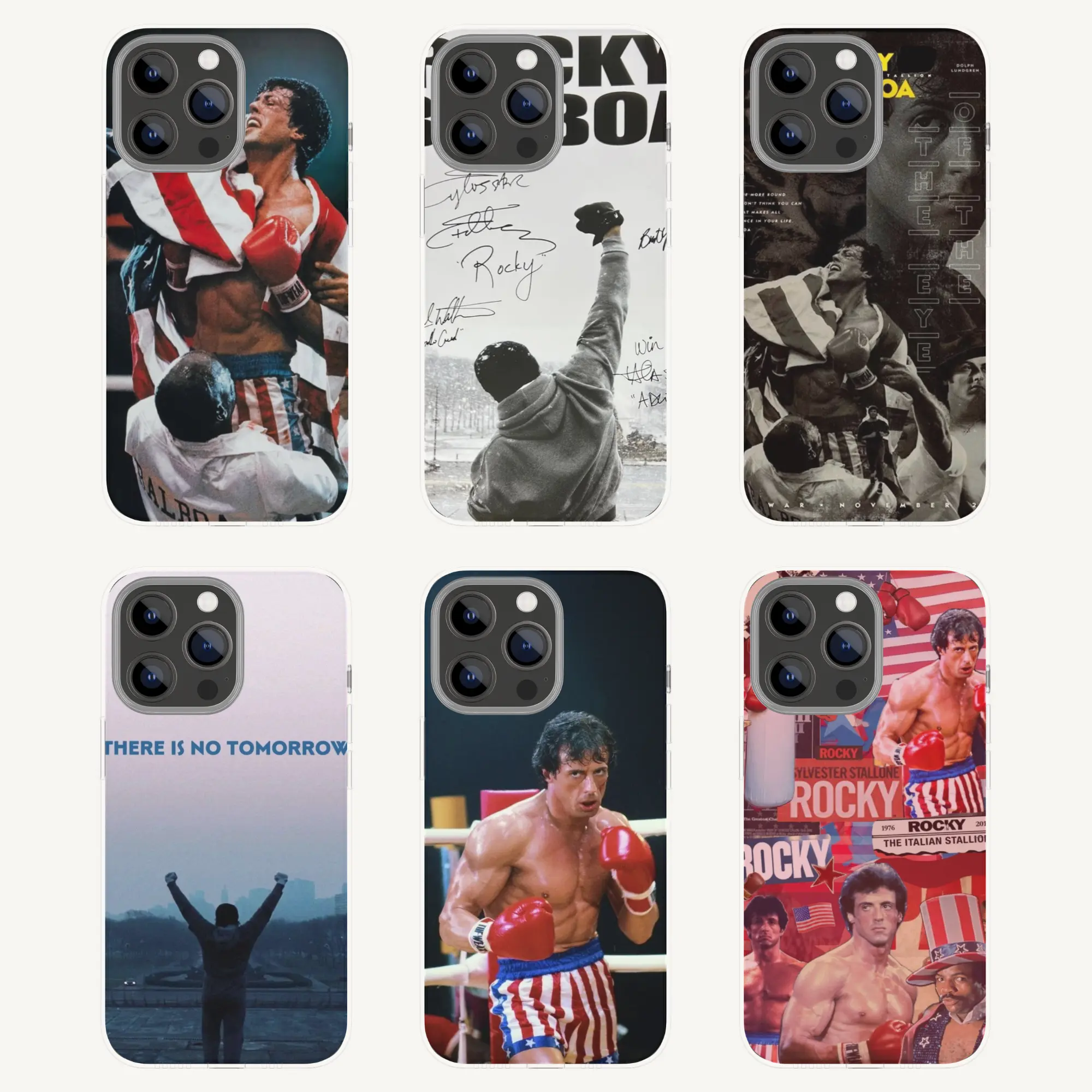 Rocky Boxing Phone Case for iPhone, Retro Fighter Movie Cover, Champion Sports Aesthetic Case, Inspirational Fan Gift for Him