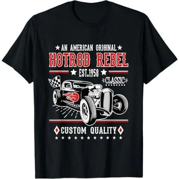 Hot Rod Rockabilly Clothing 50s Sock Hop Vintage Classic Car T-Shirt