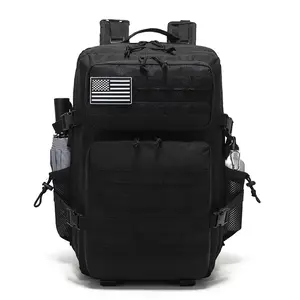 Outdoor sports military fans waterproof backpack hiking bag, camping large capacity MOLLE expansion tactical backpack