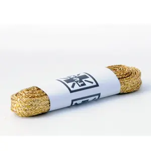 120 CM Metallic Gold Flat Laces