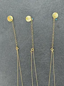 Protect Your Princess Barrel Necklace Kids Edition Handmade Gold Charm Jewelry in Soft Pink Playful Purple Dreamy Blue or Signature Turquoise