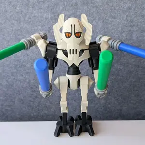 3D Printed Big Bricks General Grievous- 9 inch Display Piece