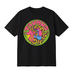 Cotton Oversized T-Shirt Unisex Graphic Print Tee with Colorful Taurus Zodiac Design, Retro Astrology Emblem, Casual Streetwear Top for Horoscope Lovers