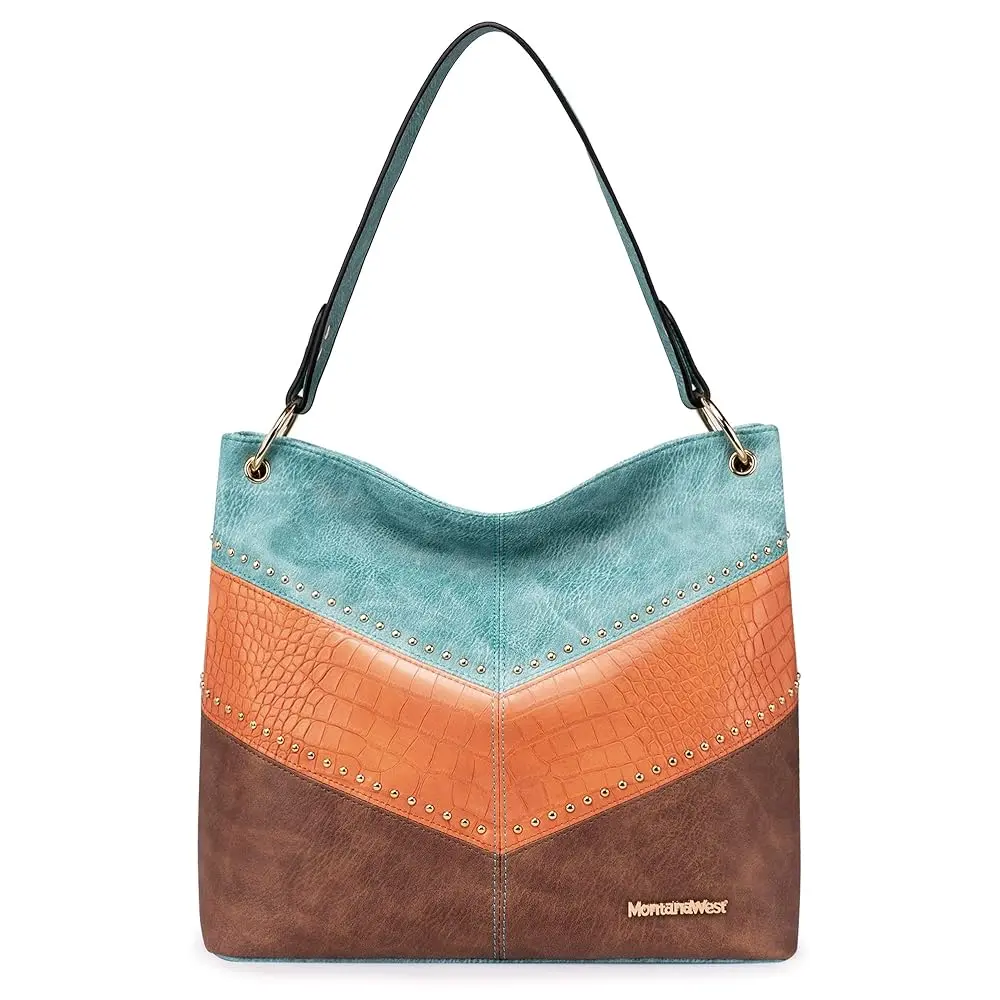 B-Light Blue/Orange/Brown