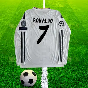 13-14 Home Match Long-Sleeve Retro No. 7 Ronaldo Football Jersey