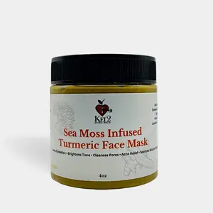 Sea Moss Turmeric Detox Mask - Brightening & Acne-Fighting Skincare Deep Cleansing