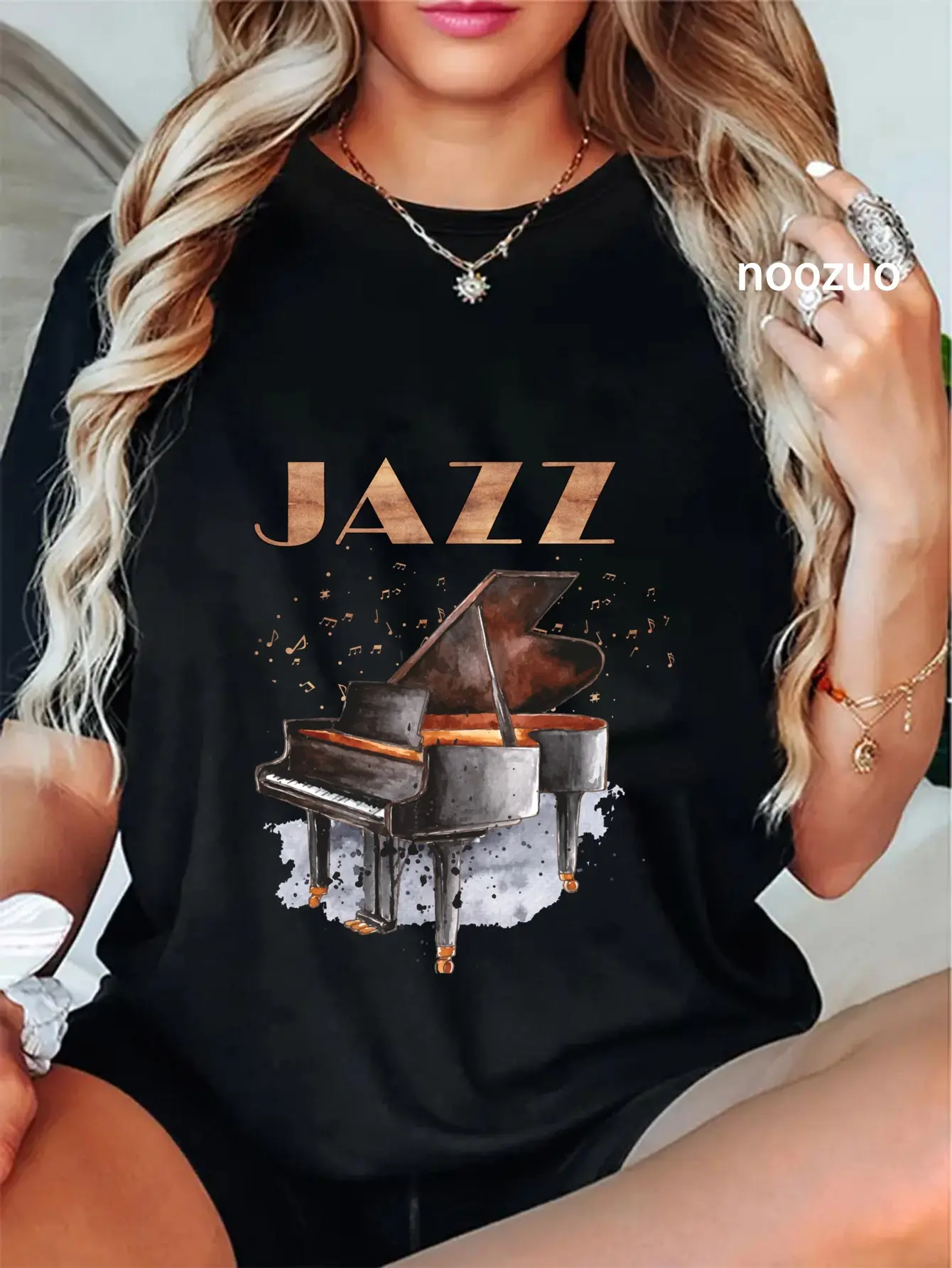 100% Cotton cool jazz piano design for jazz day , jazz music T-Shirt