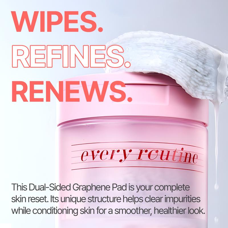 every routine Graphene Peeling Toner Pad – Gentle Daily Exfoliating Facial Toner Pads with Graphene Fiber, Pore-Clearing & Oil-Balancing for Smooth Skin (60 Pads / 220g)