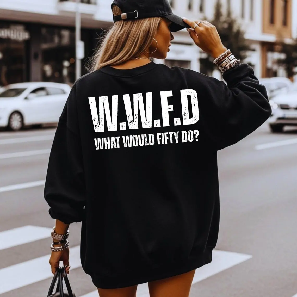 WWFD What Would Fifty Do Shirt, 500 Cent Shirt, Humor Christmas Gift for Him & Her, Trendy Urban Streetwear
