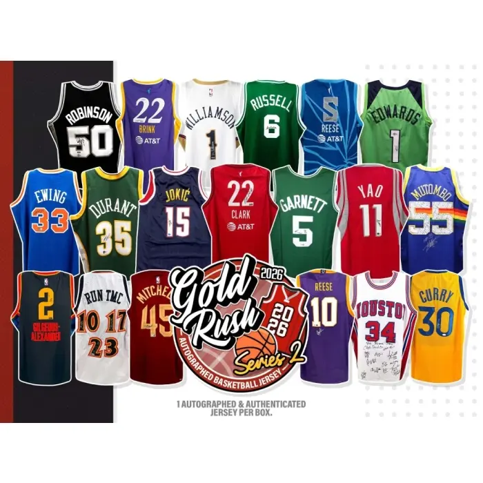 2026 Gold Rush Autographed Basketball Jersey Series 2 Box