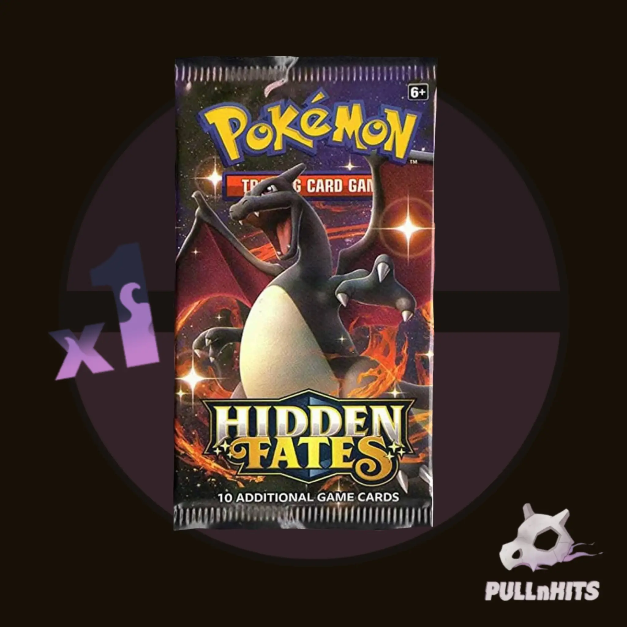 Pokémon - Hidden Fates Booster Pack - 10 Additional Game Cards - Includes Shiny Vault Card - Sun & Moon Era