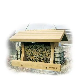 212 MAIN WoodLink AT4 Deluxe Cedar Bird Feeder with Suet, Cedar Material