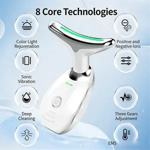 Neck Wrinkles & Sagging Skin!  Our Advanced Facial & Neck Massager uses microcurrent to lift, firm, and redefine. 2-in-1 design treats neck lines and nasolabial folds. See visible results!