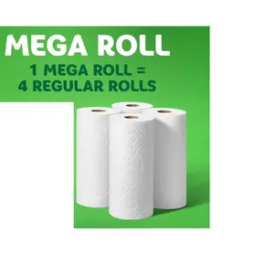 Select-A-Size Paper Towels, Mega Rolls, White, 180 Sheets, 6 Count - Toilet Wipes Cleaning Kitchen