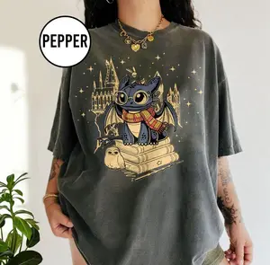 Retro Night Dragon Fan Shirt, Winged Creature Fantasy Tee, Magical Flight Park Drop 2025, Washed Adventure Graphic, Unisex Explorer Apparel