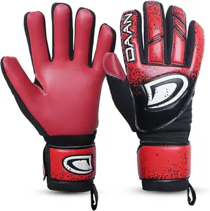 Soccer Goalkeeper Gloves with Finger Save   Latex Grip, Padded Fingers & Palms, Breathable, Adjustable Wrist, Durable & Comfortable