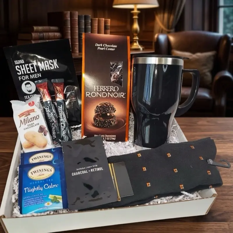 Men gift box/basket, father’s gift box , gift for birthday , Christmas, valentines, anniversary and special occasions.
