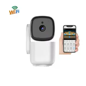Cloud storage and SD card storage, two-way audio, night vision capability, fully tiltable intelligent surveillance camera, 1080p HD camera, suitable for monitoring baby and pet movement detection, compatible with Alexa and Google Home, 2.4g WiFi. Safety