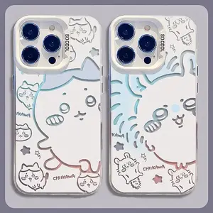Usagi Chiikawa Friends Lovely Phone Case For iPhone 16 15 14 Pro Max XS XR X 13 12 11 Pro Max Mini 7 8 Plus Cartoon Hard Cover