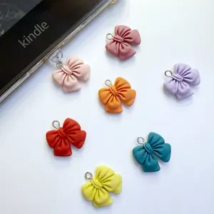 Bow USB-C Dust Plug - Colorful Resin Bow Charms for Kindle Protection & Personalization Compatible with USB-C Devices