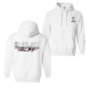 Cobra Strip With Crest Hoodie, Carroll Shelby Sweatshirt, Muscle Car, Cobra Logo, Sports Car, Performance Car, Officially Licensed Shelby
