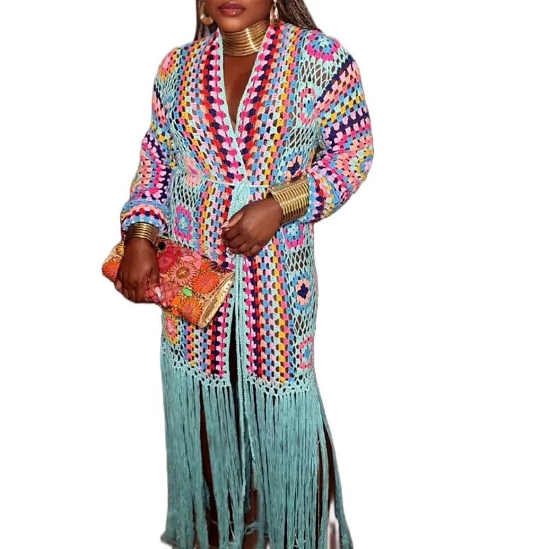 Sparkle Crochet Cardigan Cover Up For Women
