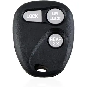 Keyless Entry Remote Control Replacement for Chevrolet Tahoe 1996-2000, Suburban 1997-1999, Yukon 1997-1999, Express 1997-2002, 3 Button Smart Car Key Fob ABO1502T 16245100-29 16245102
