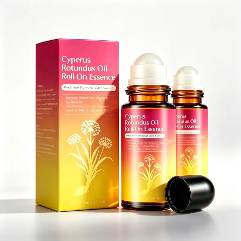 Cyperus Rotundus Oil, Natural Cyprus CypressRotundus Oil for Hair Removal, ReducesUnwanted Hair Growth, Soothes Skin &Minimizes Pores for All Skin Types
