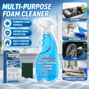Multi Purpose Cleaning System, Gentle Decontamination Multi-Surface Foam Cleaner For Kitchen Cooktop Cookware Household Spray