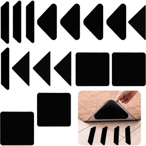 16 count Gripper for Rug Non Slip Rug Pads for Hardwood Floors  Rug Anti Slip Grips for Area Rugs to Keep Rug in Place