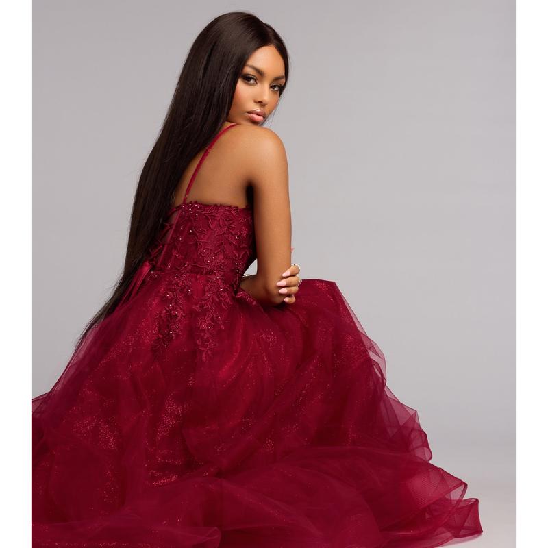 Alessa Lace-Up Corset A-Line Ball Gown