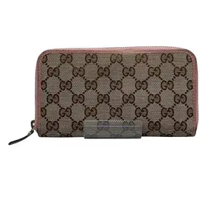 Pre-owned GUCCI Canvas Small Leather Goods GG Long Wallet