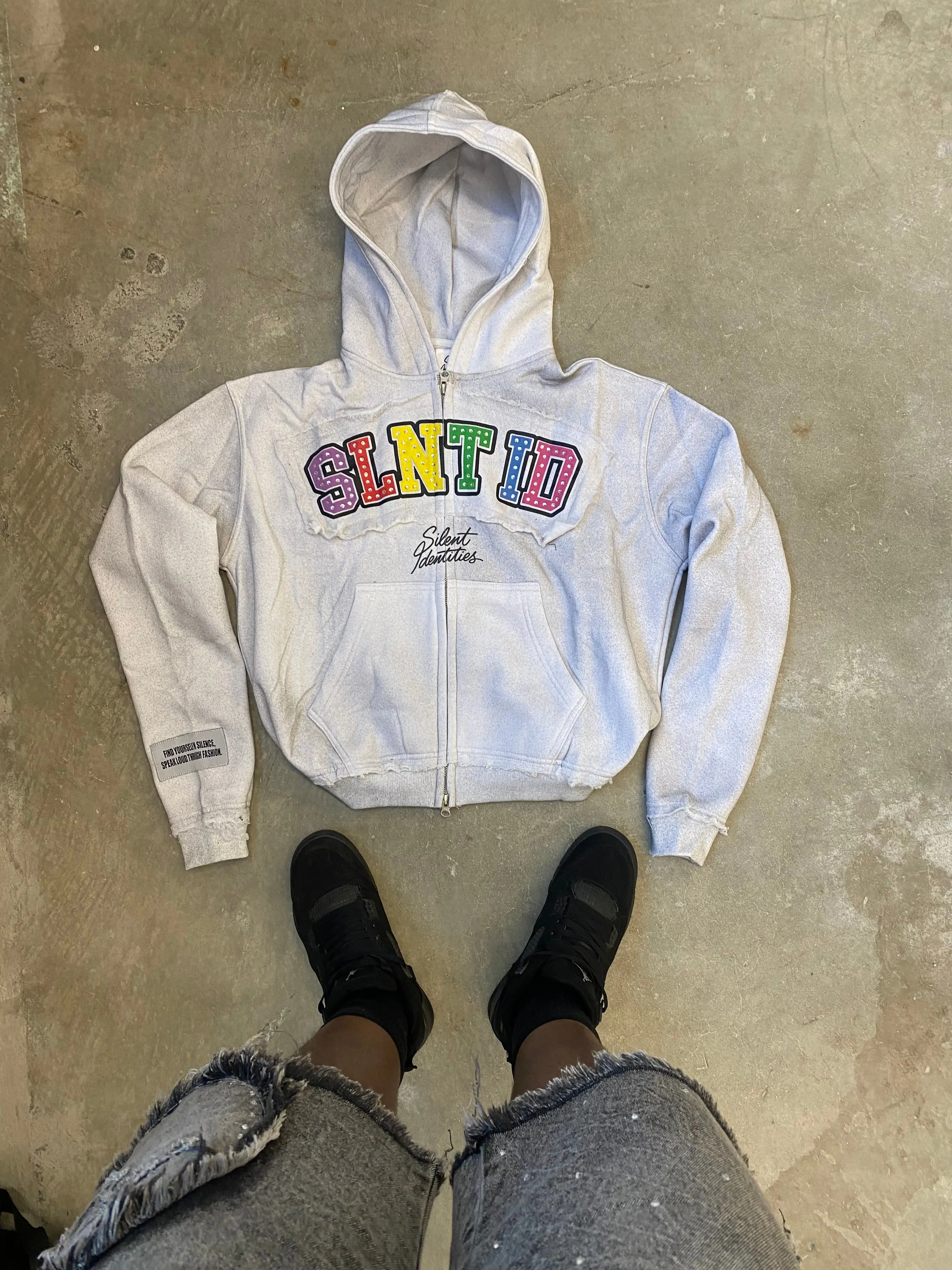 WHITE “NUFF SAID” JACKET