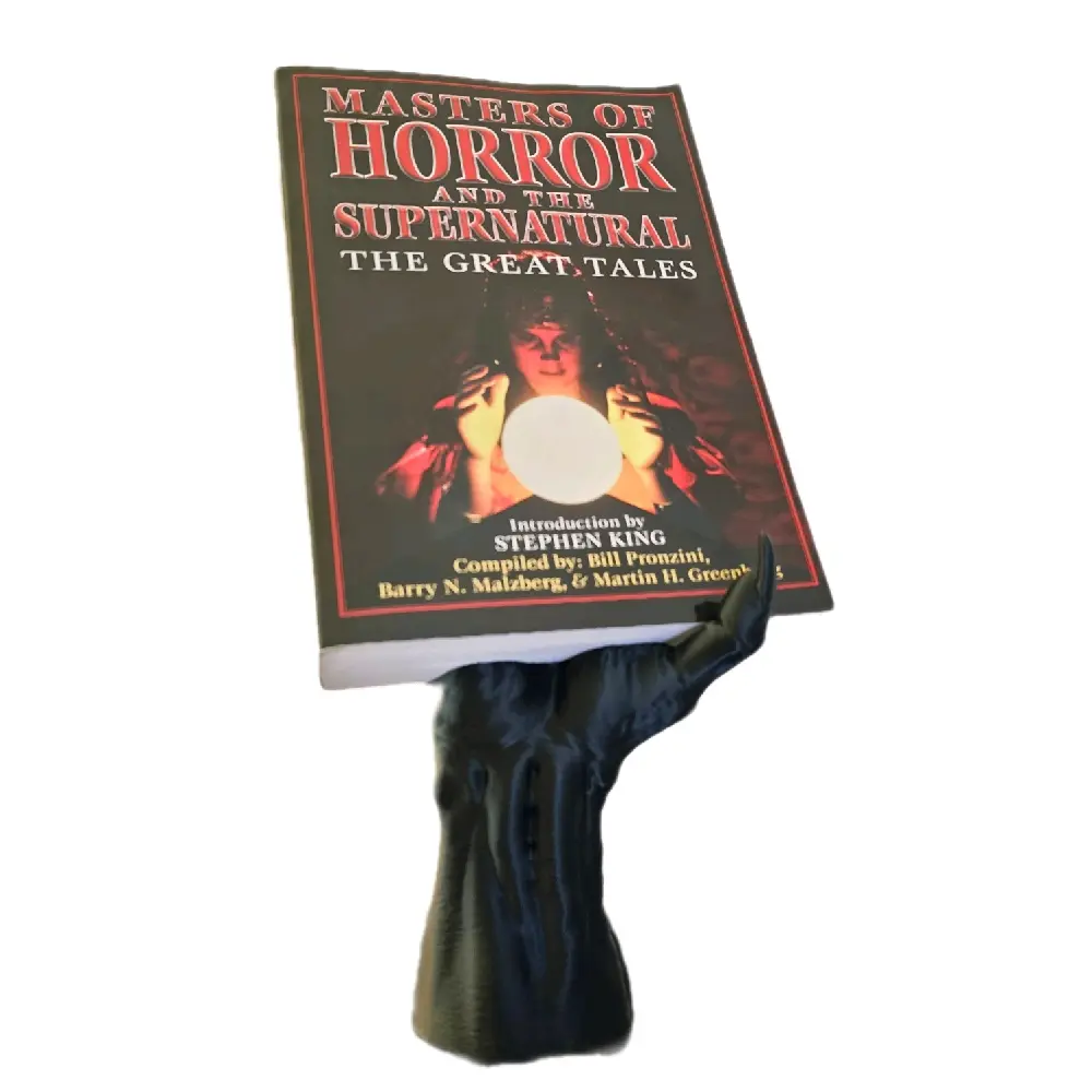 Monster Horror Hand 3d Printed Book Stand 8 Inches Tall - Holds small and big heavy books!