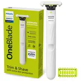 Philips Norelco OneBlade Intimate Pubic Groomer Smooth Steel Stainless Comfort