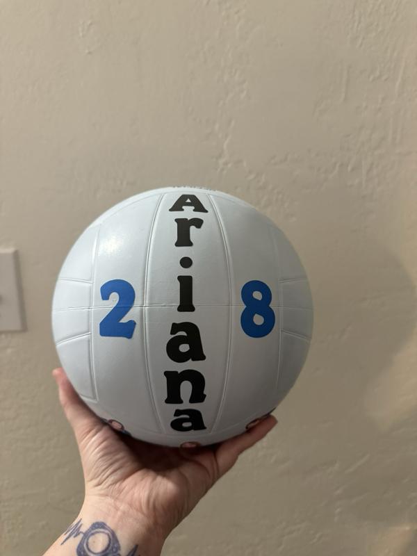 Custom Volleyball with Photos & Name – Personalized Volleyball Gift – Senior Night, Team Gift, Sports Keepsake