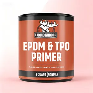 High-Strength Roof Primer Coating – Premium Adhesion Base for RV Camper Trailer Seal – Liquid Rubber Formula with TPO EPDM Compatibility – UV Resistant Leak Protection, 1 Quart