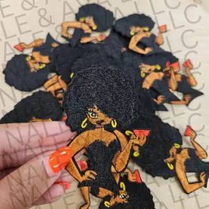 Black Girl Watermelon Hat Patch (3 Patches)