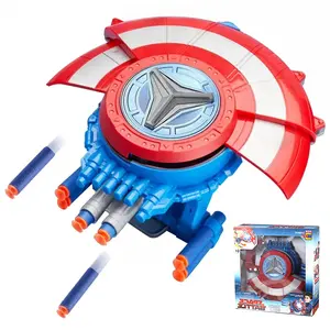 Children's toy shield hidden soft shell launcher soft shell shield shooting manual toys children's boys' toys.