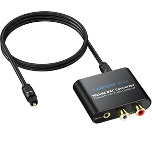 Digital to analog converter192khz dac converter spdiftoslinkoptical to rcaoptical to 35mm audio adapternot for rca35mm to optical