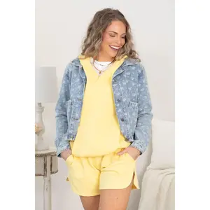 Off The Clock French Terry Pull On Shorts by Filly Flair